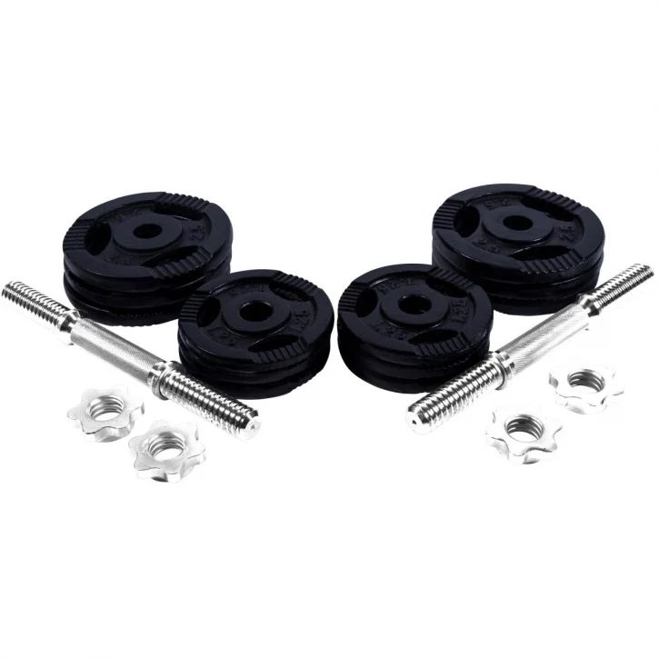 Tri Grip käsipainosetti 20 kg lisäpainoilla