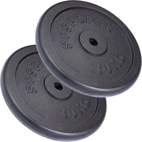 Valurautaiset levypainot 30/31 mm, 20–120 kg - Image 3