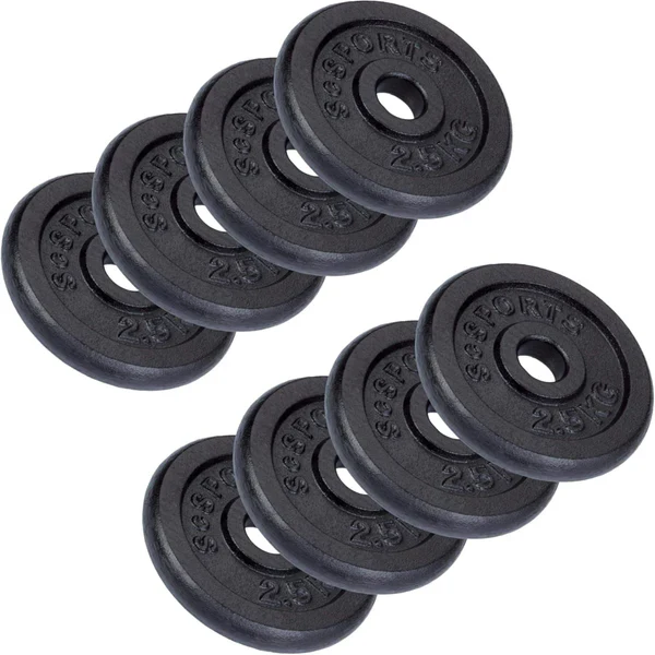 Valurautaiset levypainot 30 mm, 2–20 kg setit - Image 6