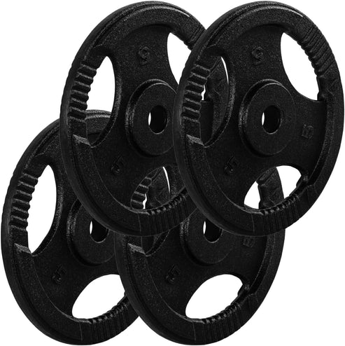 Valurautaiset Tri Grip -levypainot 30/31 mm, 2–30 kg - Image 7