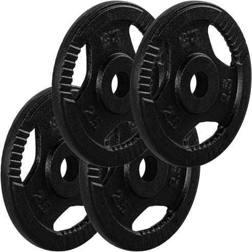 Valurautaiset Tri Grip -levypainot 30/31 mm, 2–30 kg - Image 9