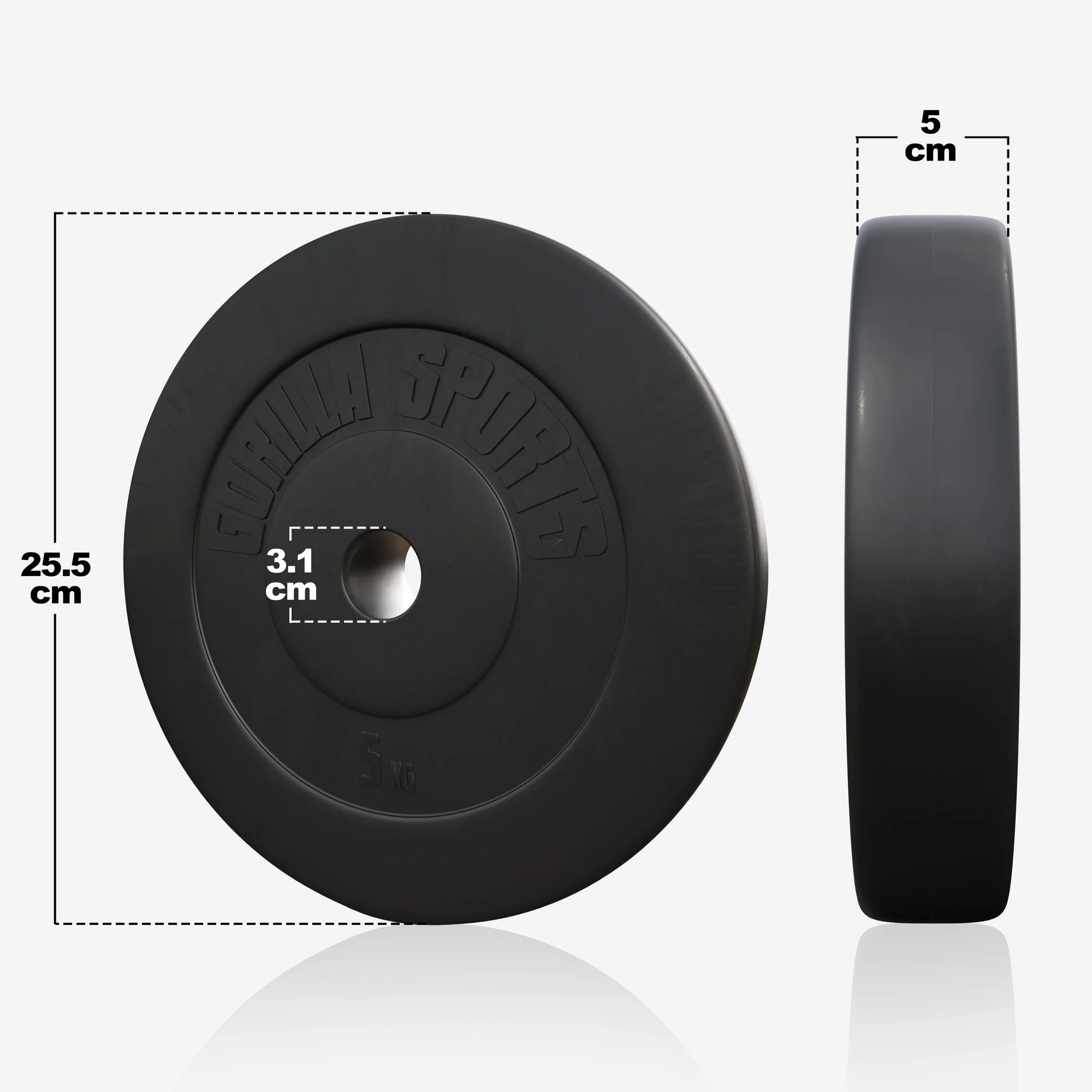 Vinyyli Tri Grip käsipainosetti 30 kg, 30mm - Image 4