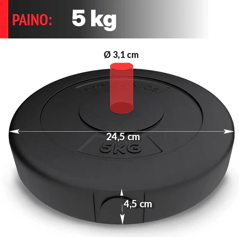 Vinyylilevypainot 30 mm, 5–30 kg - Image 3