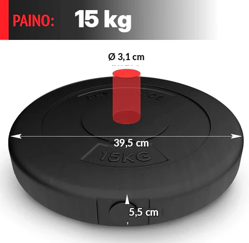Vinyylilevypainot 30 mm, 5–30 kg - Image 5