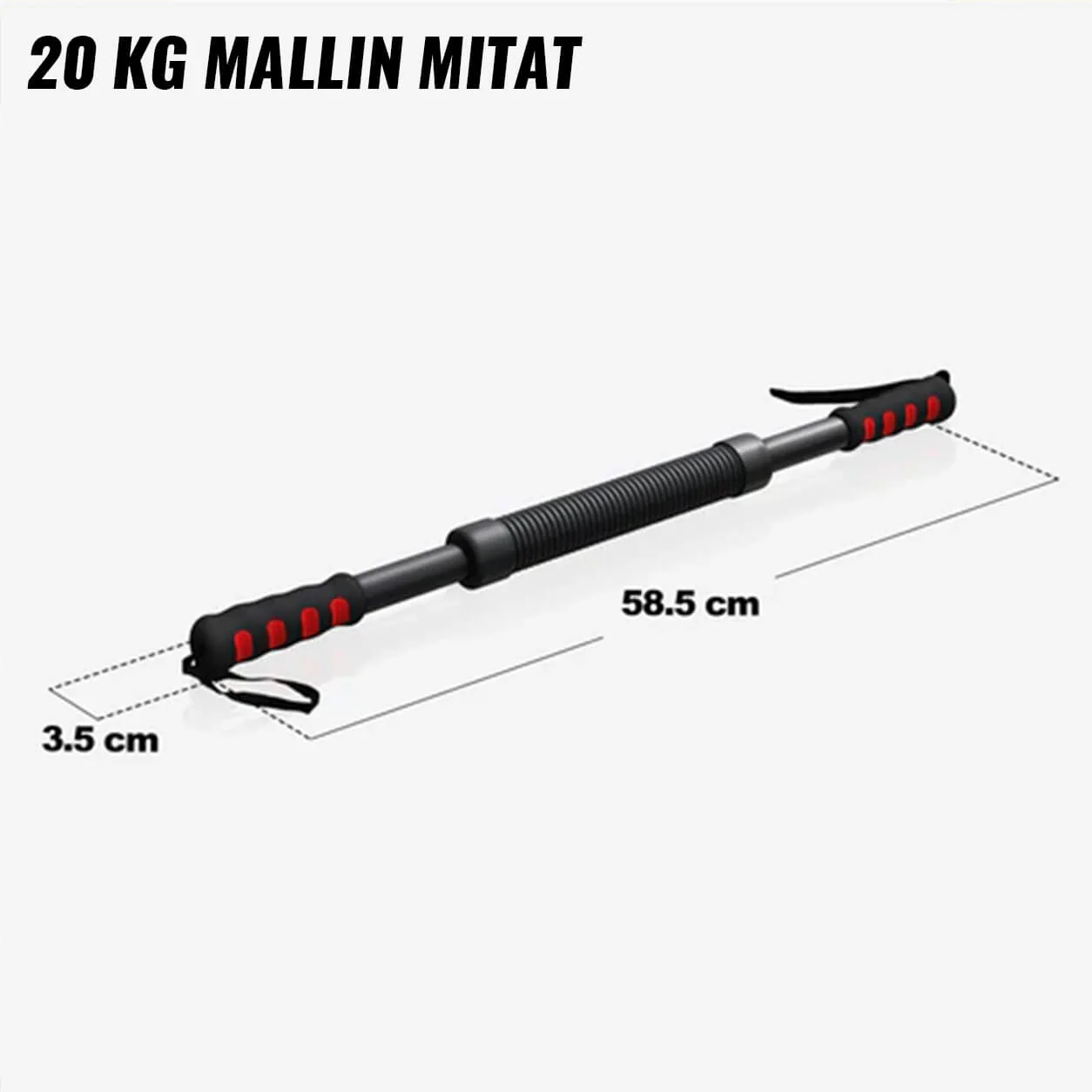 Voimatwister 20/30 kg – taivutustanko ylävartalon treeniin - Image 7
