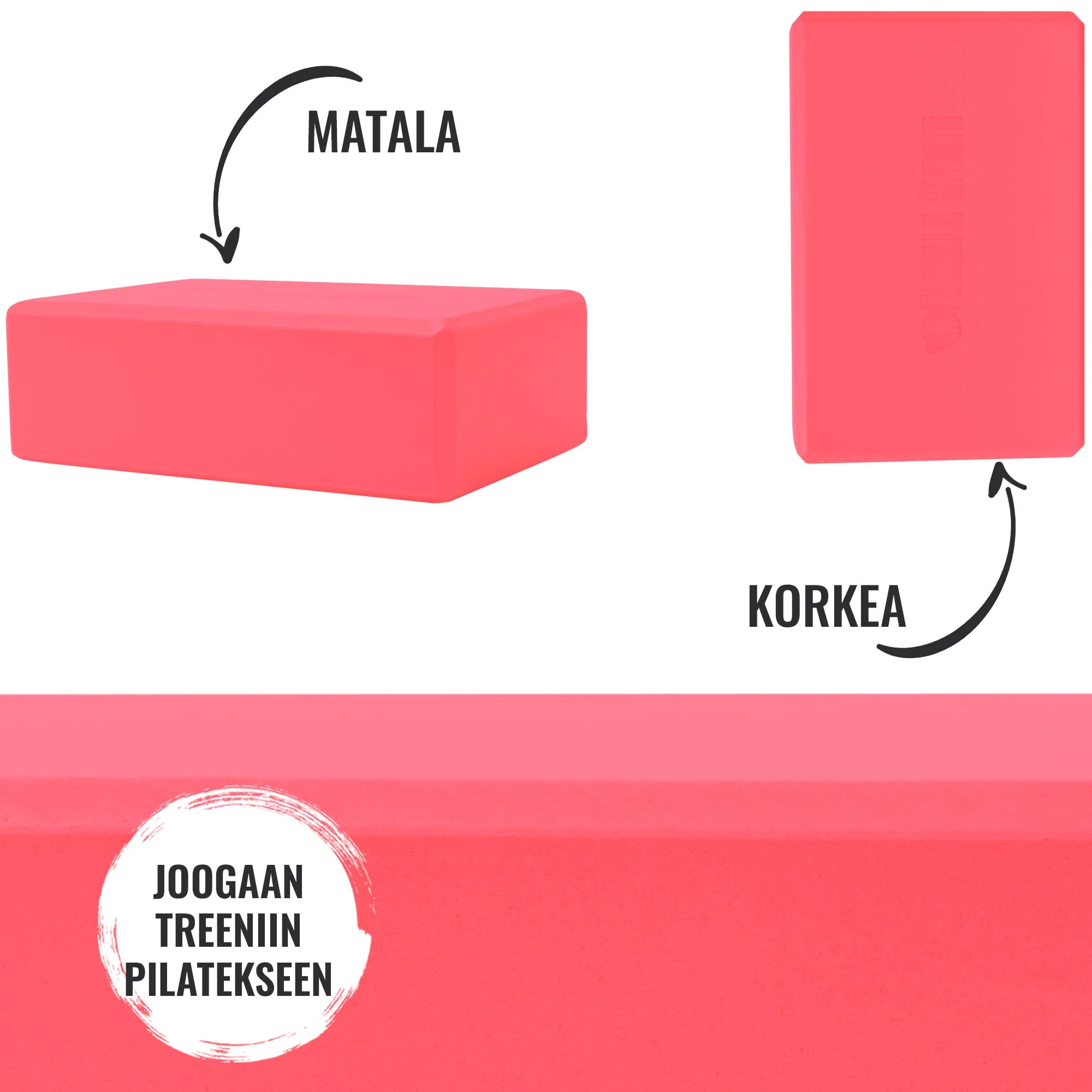 Joogapalikka 23,5 x 15 x 8 cm, Musta - Image 8